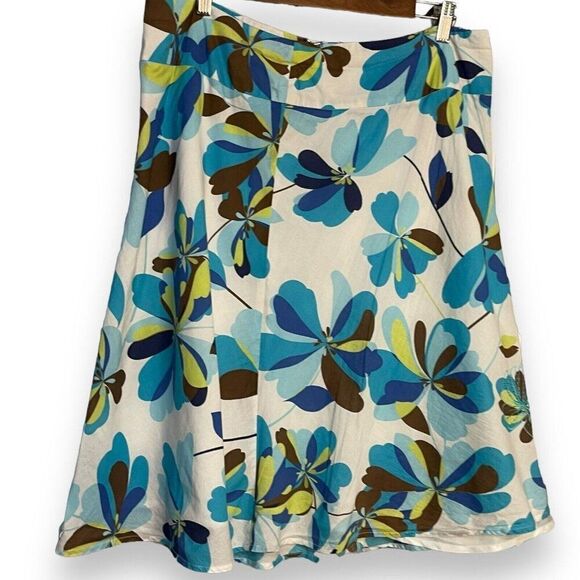 Kim Rogers Knee Length Skirt Women's 14 Multicolored Floral Lined Zip Retro Y2K - Picture 7 of 11